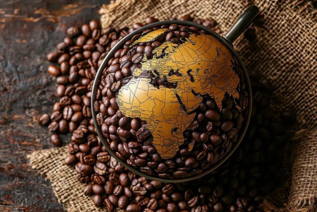 خريطة القهوة العالمية